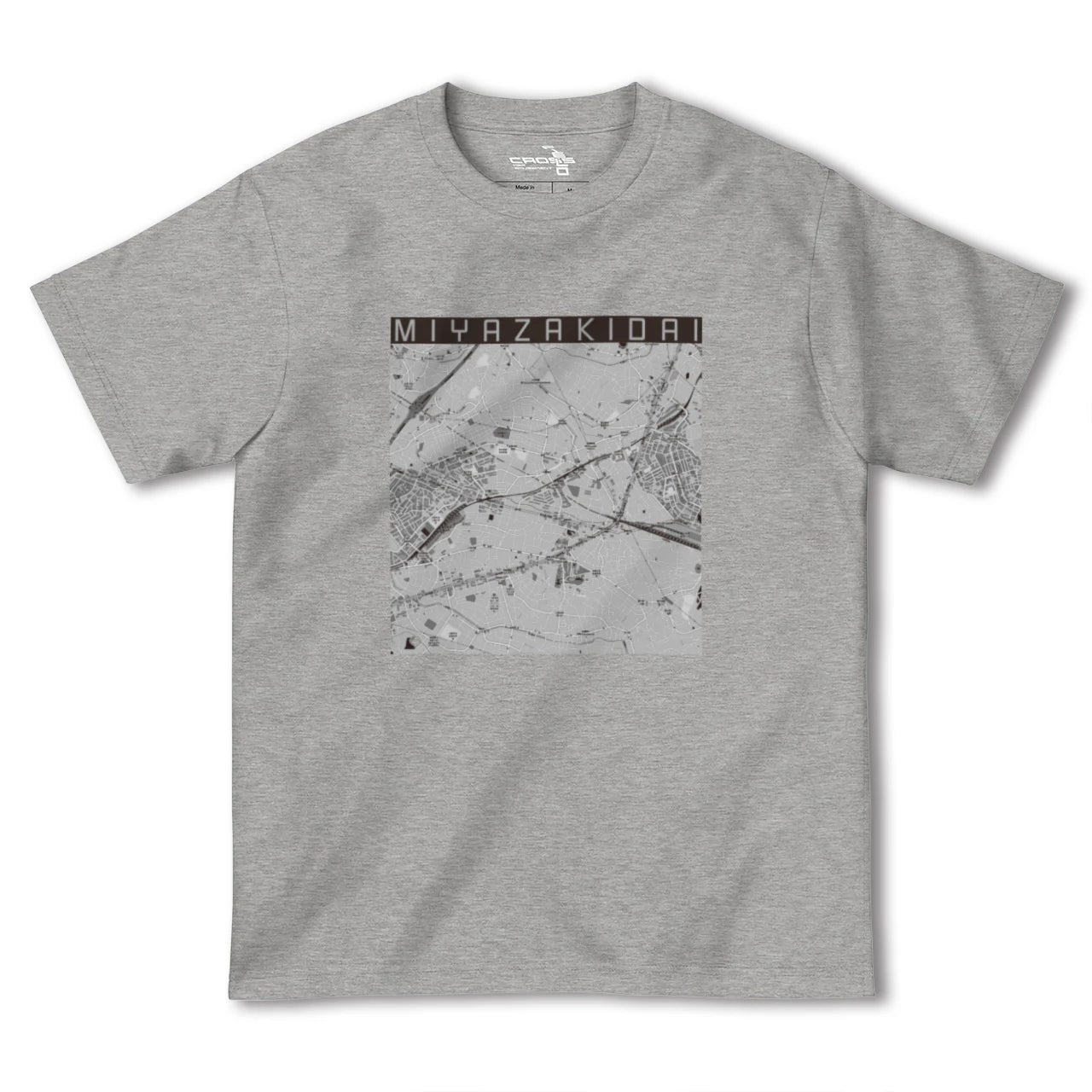 【宮崎台(神奈川県)】地図柄ヘビーウェイトTシャツ