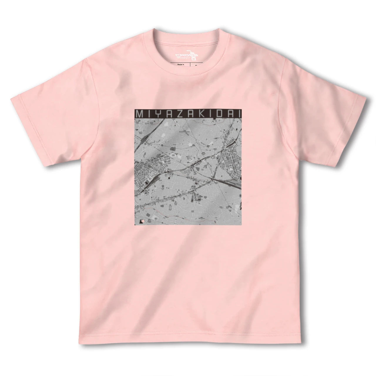 【宮崎台(神奈川県)】地図柄ヘビーウェイトTシャツ
