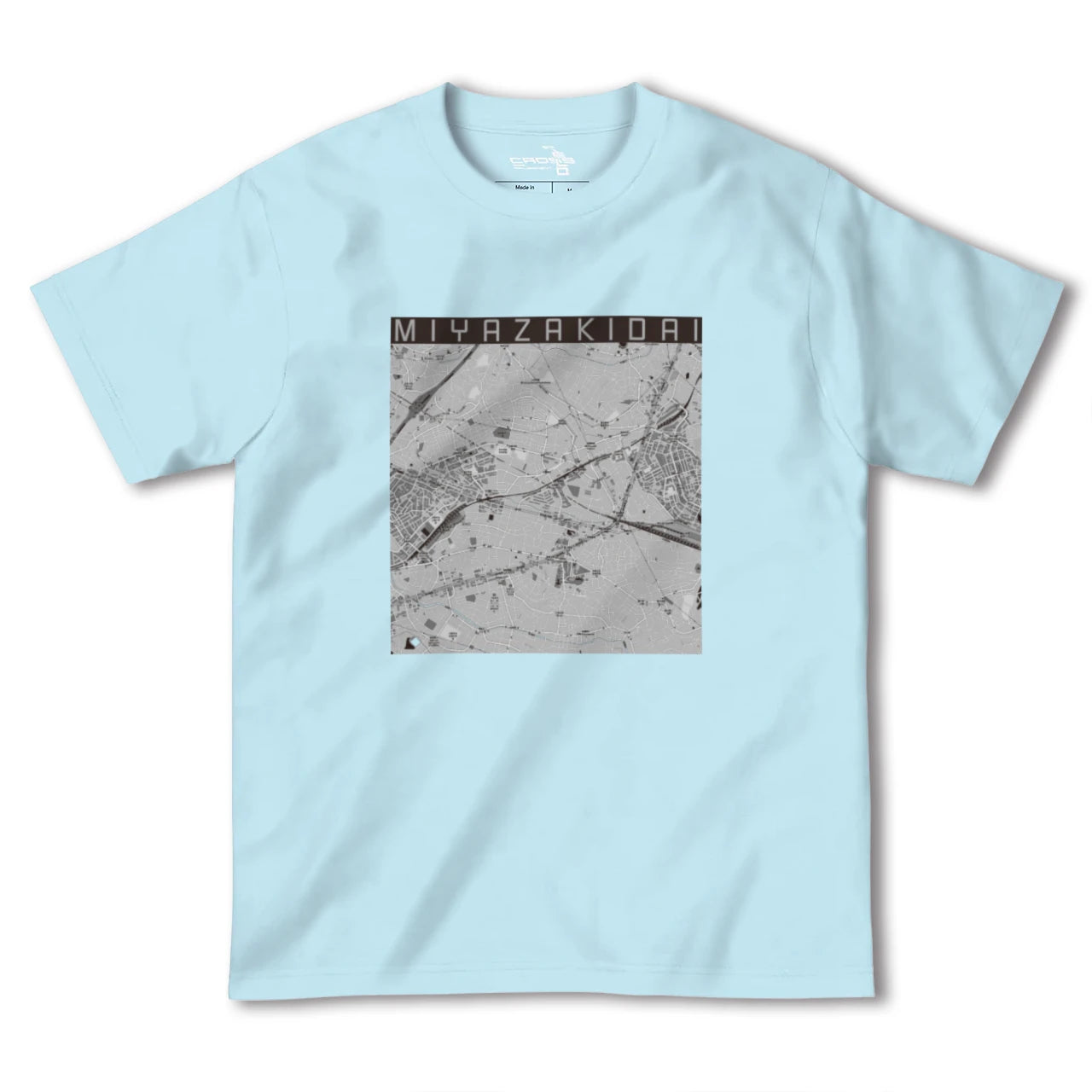 【宮崎台(神奈川県)】地図柄ヘビーウェイトTシャツ