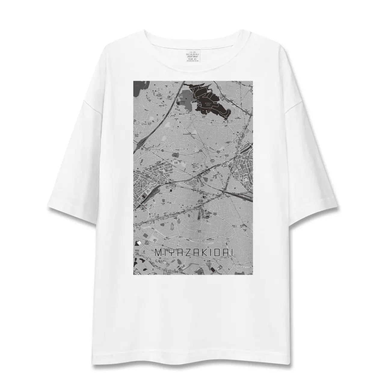 【宮崎台(神奈川県)】地図柄ビッグシルエットTシャツ