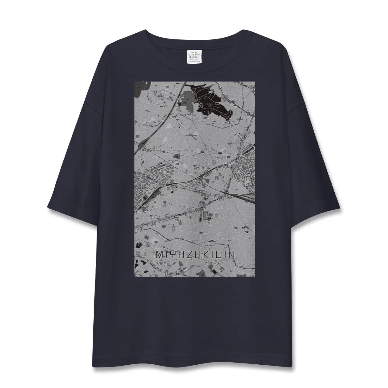 【宮崎台(神奈川県)】地図柄ビッグシルエットTシャツ