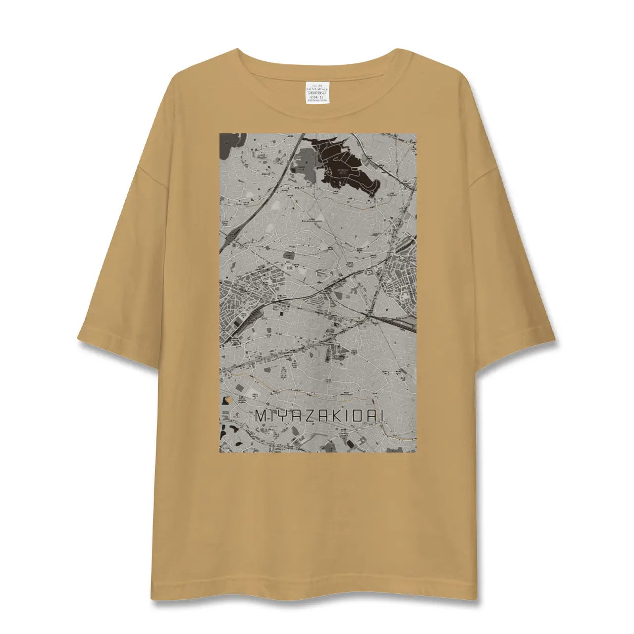 【宮崎台(神奈川県)】地図柄ビッグシルエットTシャツ