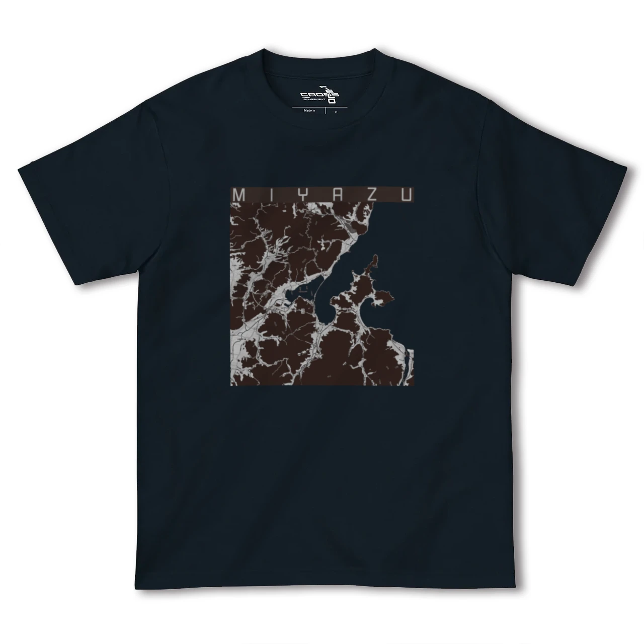 【宮津(京都府)】地図柄ヘビーウェイトTシャツ