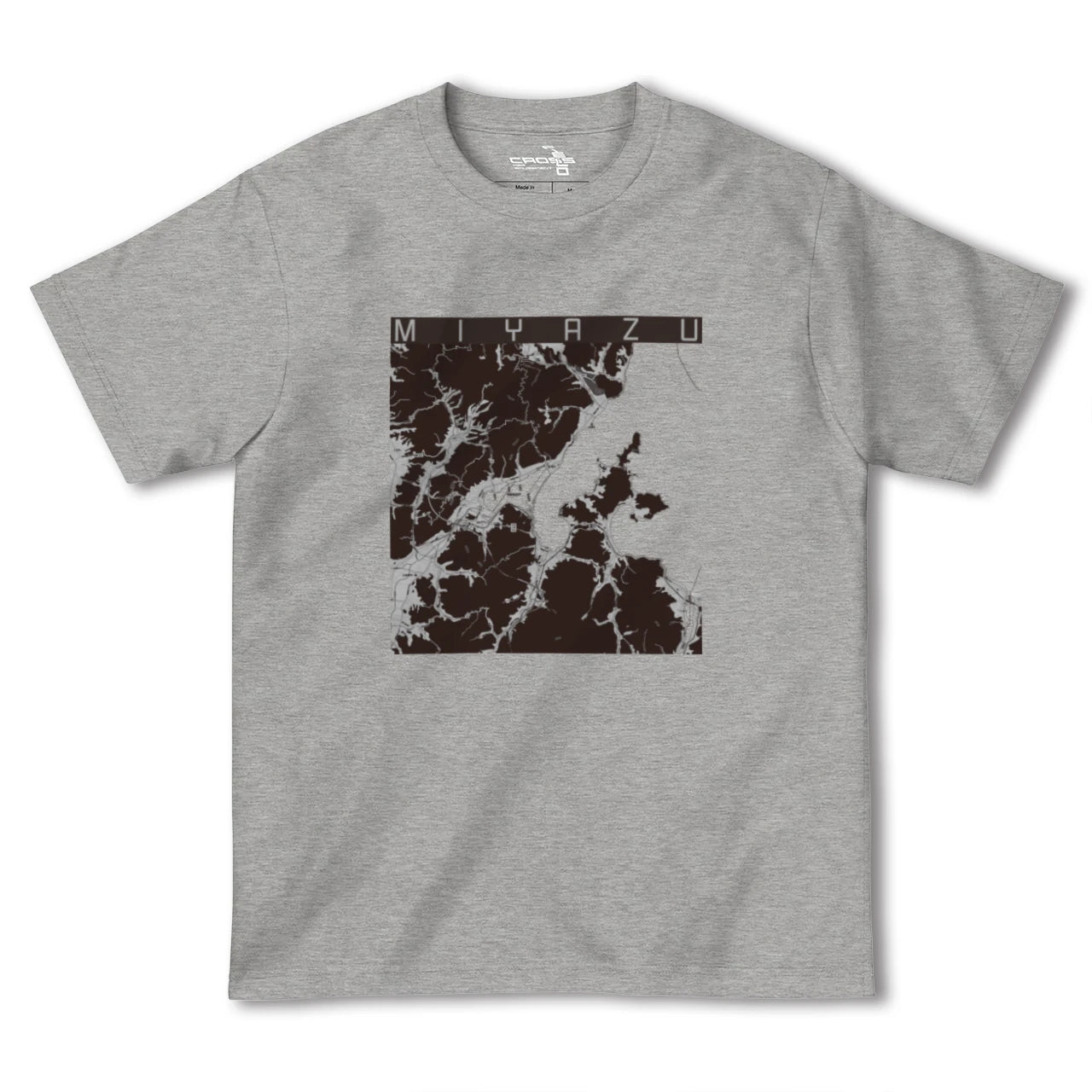 【宮津(京都府)】地図柄ヘビーウェイトTシャツ