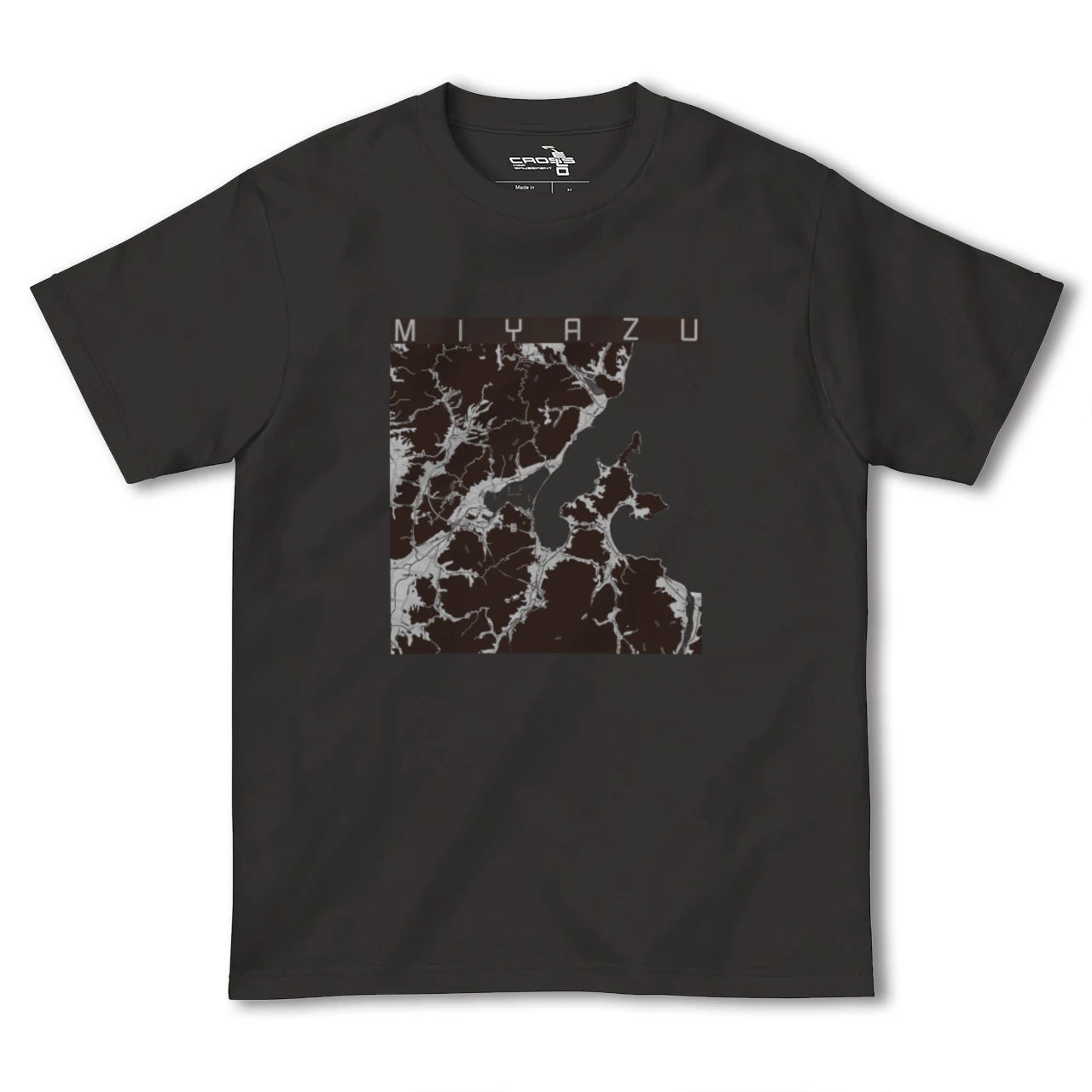 【宮津(京都府)】地図柄ヘビーウェイトTシャツ
