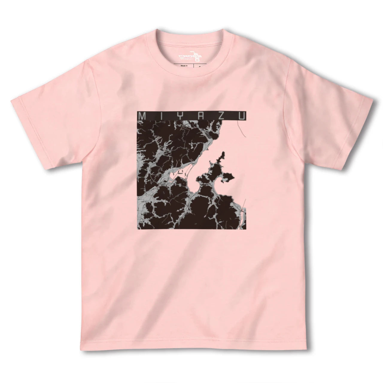 【宮津(京都府)】地図柄ヘビーウェイトTシャツ
