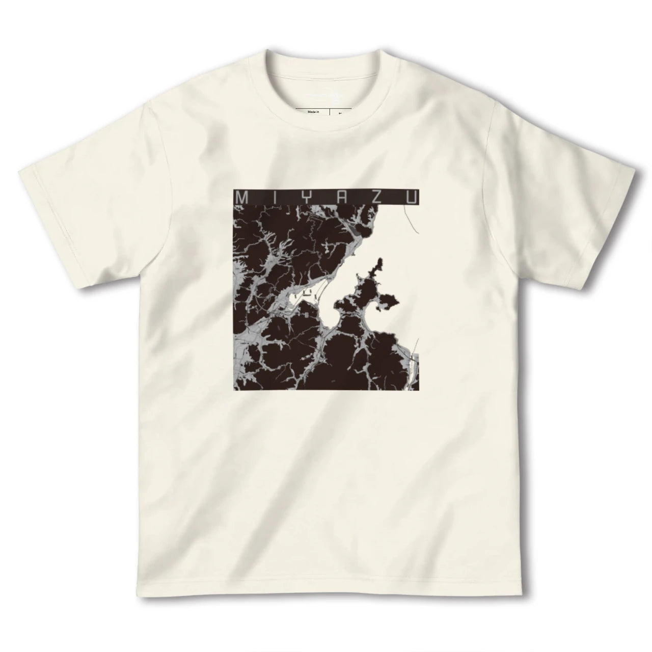 【宮津(京都府)】地図柄ヘビーウェイトTシャツ