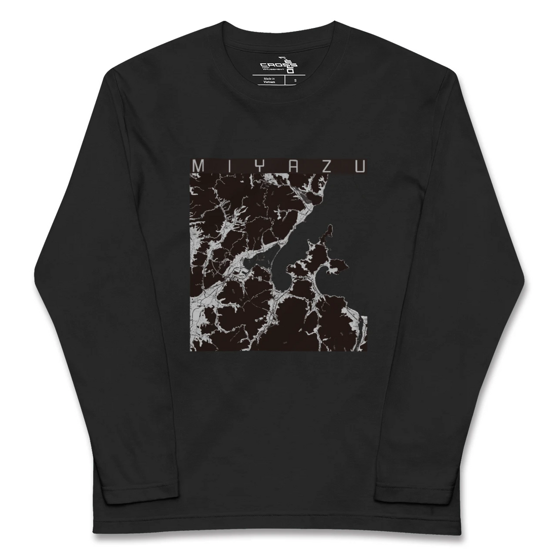 【宮津(京都府)】地図柄ロングスリーブTシャツ