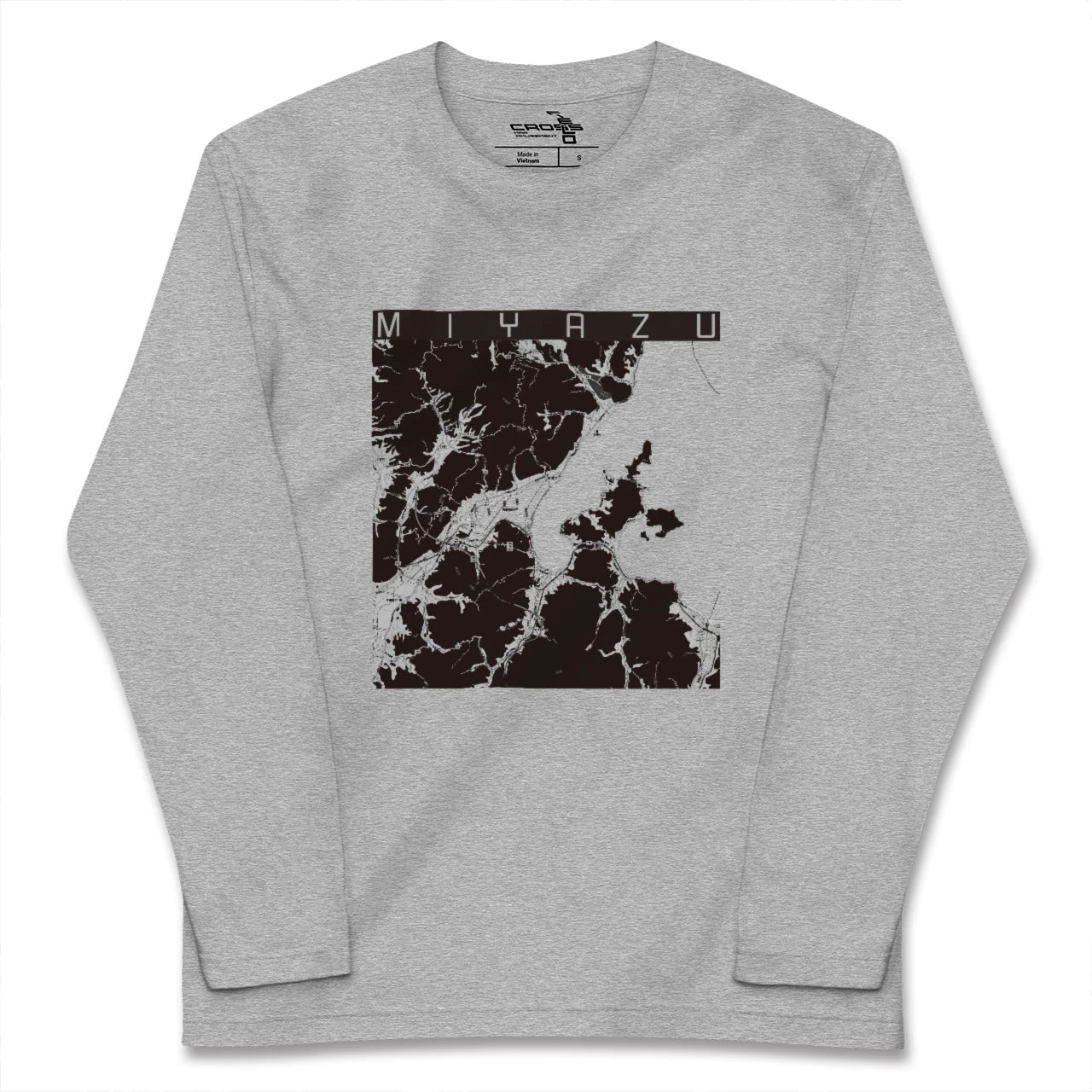 【宮津(京都府)】地図柄ロングスリーブTシャツ