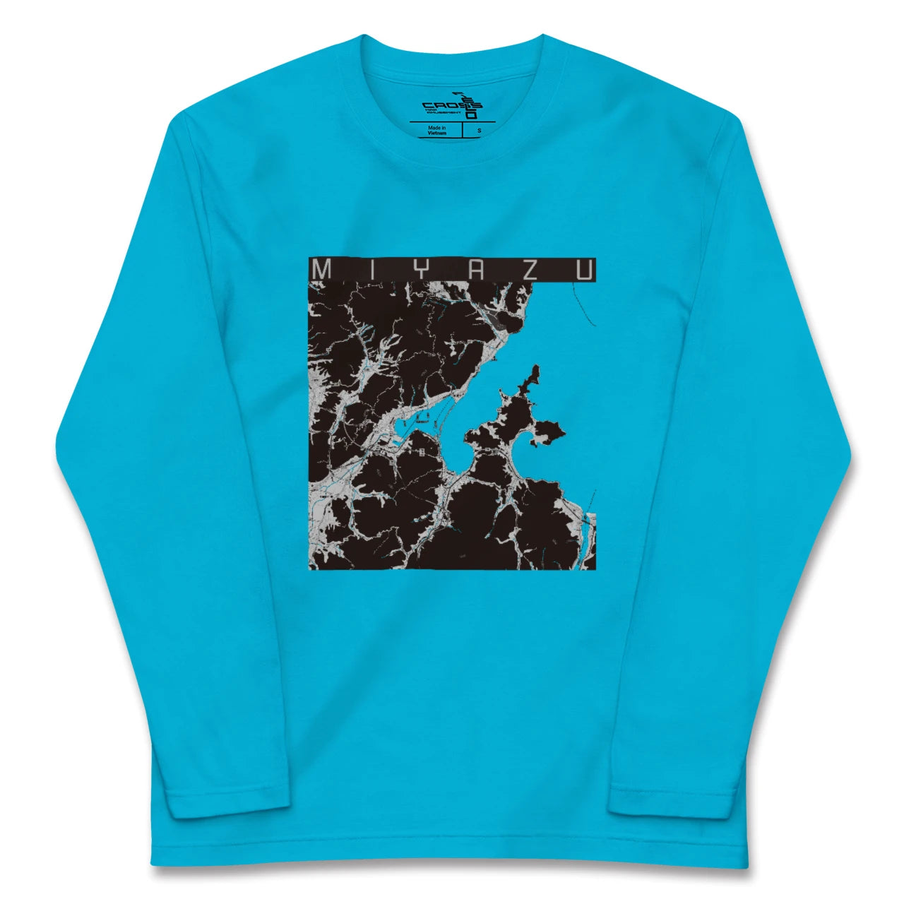 【宮津(京都府)】地図柄ロングスリーブTシャツ