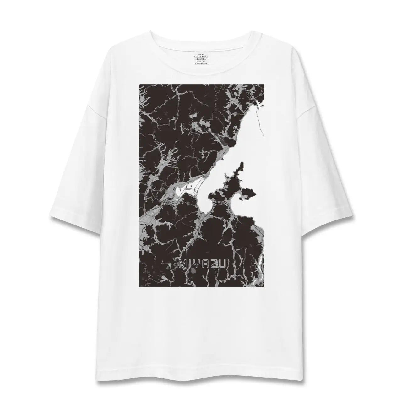 【宮津(京都府)】地図柄ビッグシルエットTシャツ