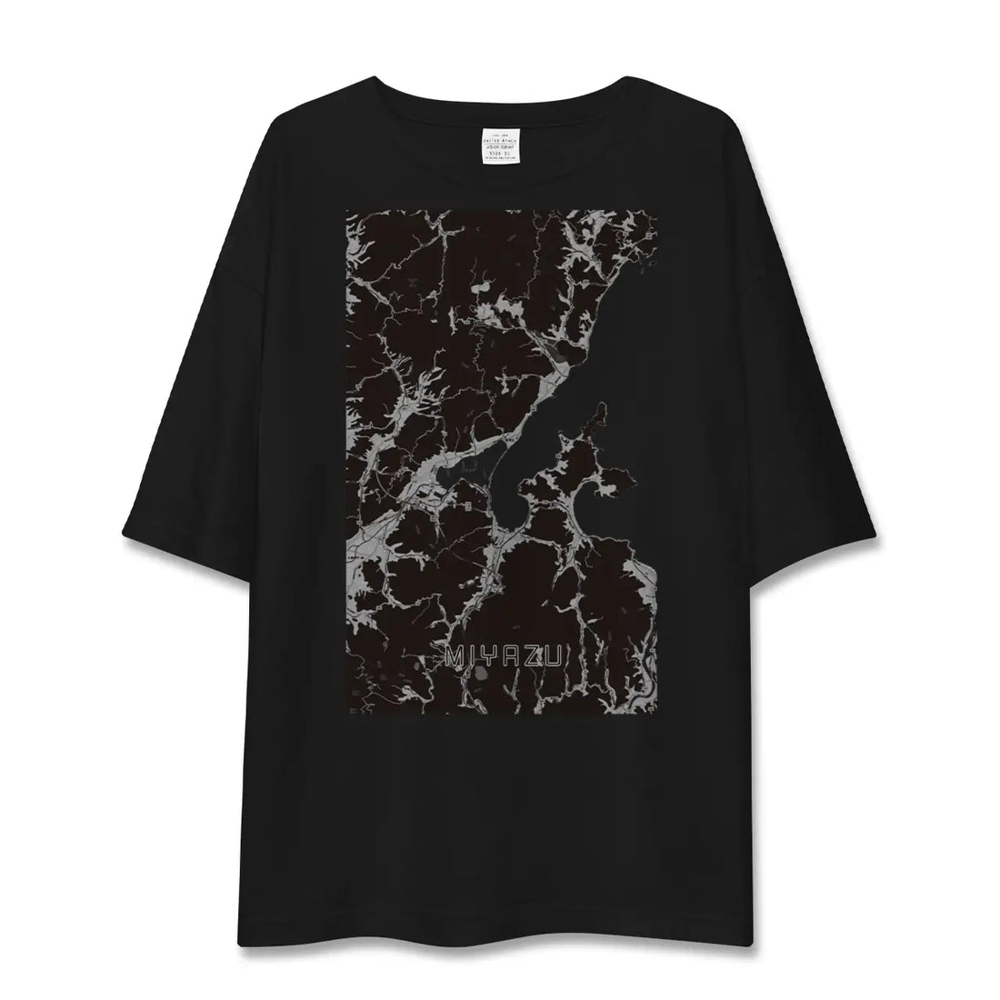 【宮津(京都府)】地図柄ビッグシルエットTシャツ