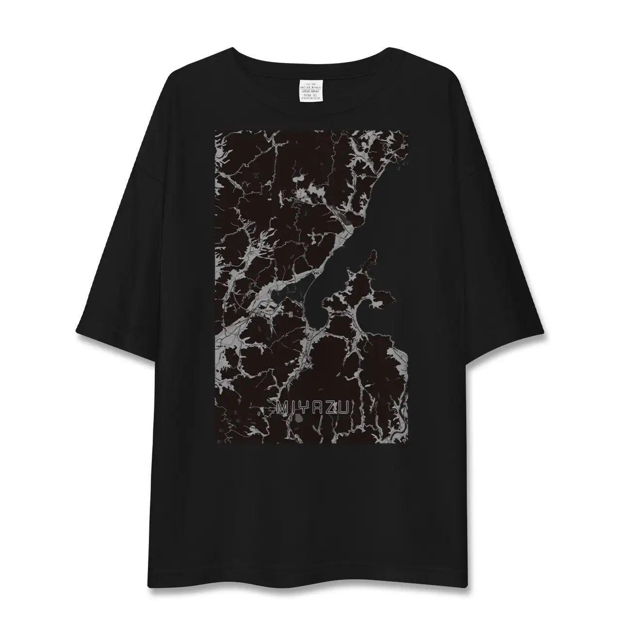 【宮津(京都府)】地図柄ビッグシルエットTシャツ
