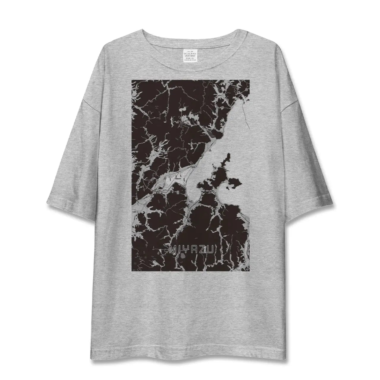 【宮津(京都府)】地図柄ビッグシルエットTシャツ