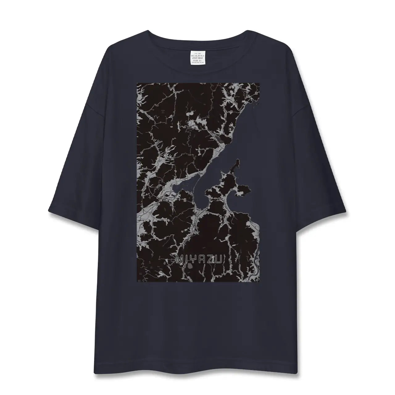【宮津(京都府)】地図柄ビッグシルエットTシャツ