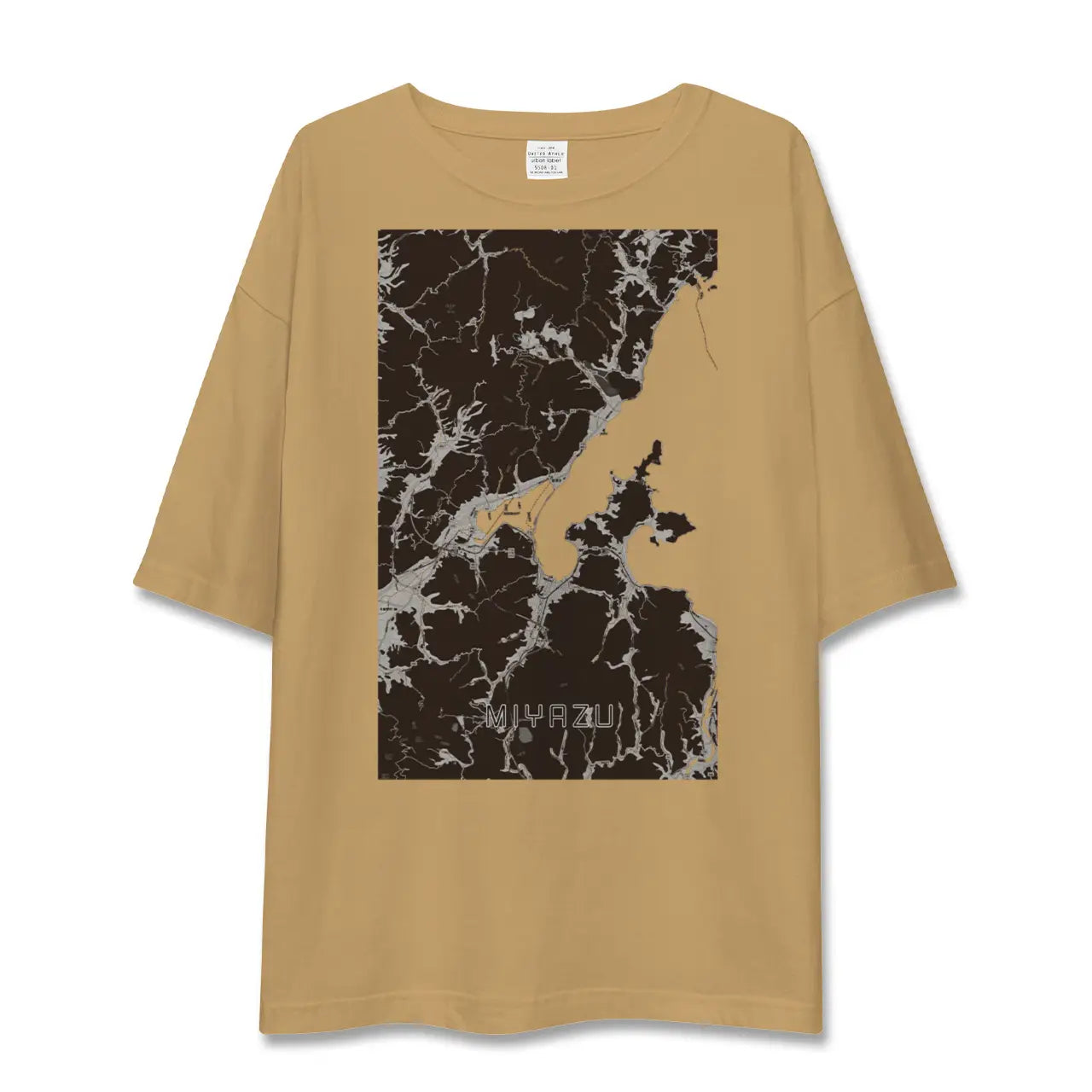 【宮津(京都府)】地図柄ビッグシルエットTシャツ