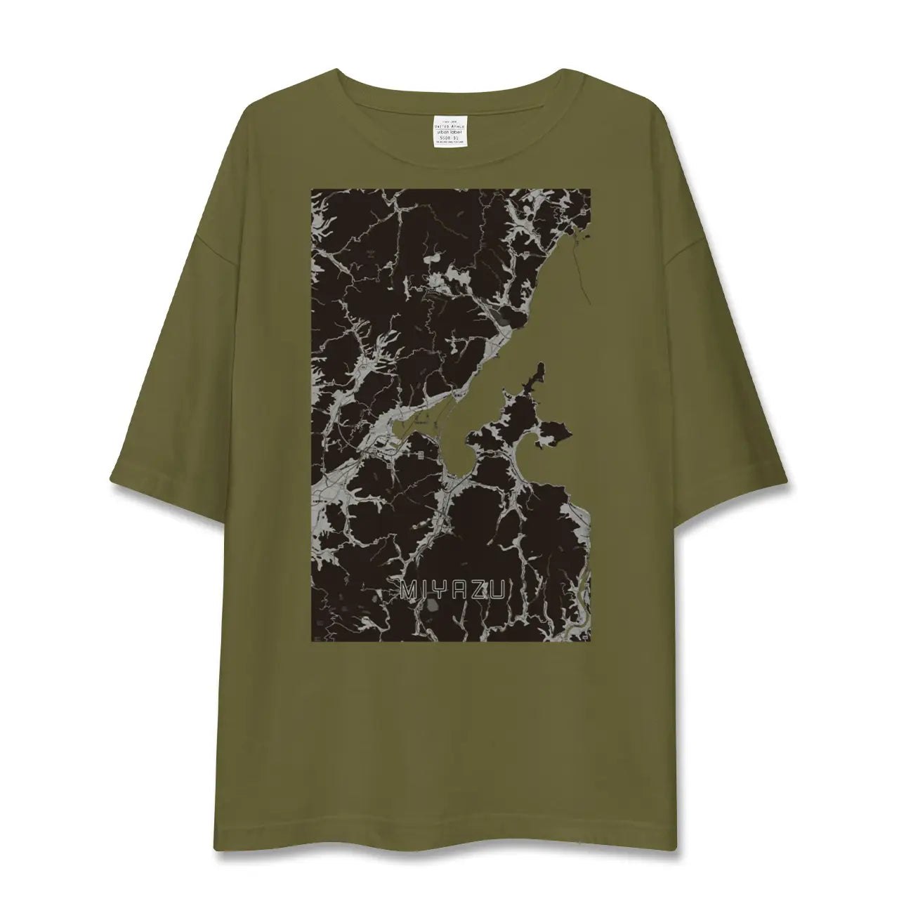 【宮津(京都府)】地図柄ビッグシルエットTシャツ