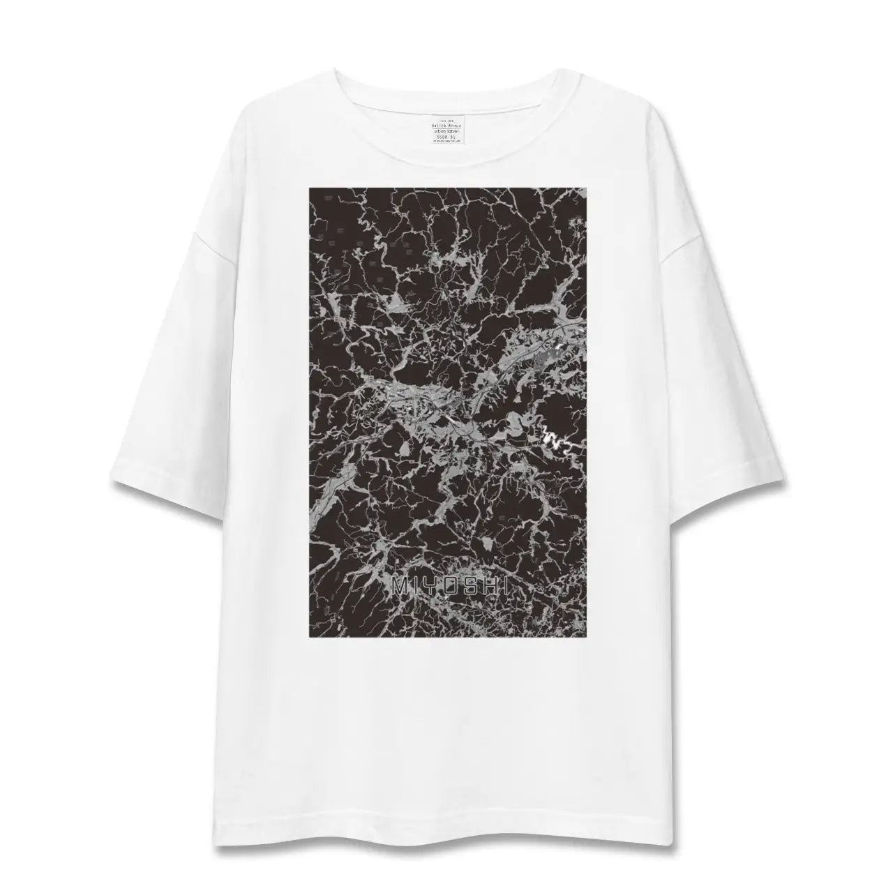 【三次(広島県)】地図柄ビッグシルエットTシャツ
