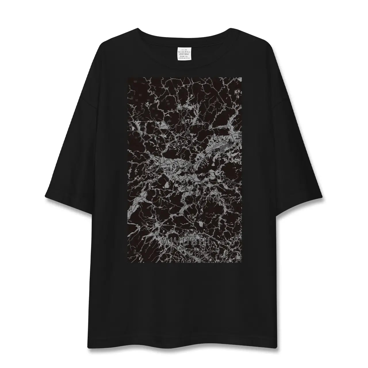 【三次(広島県)】地図柄ビッグシルエットTシャツ