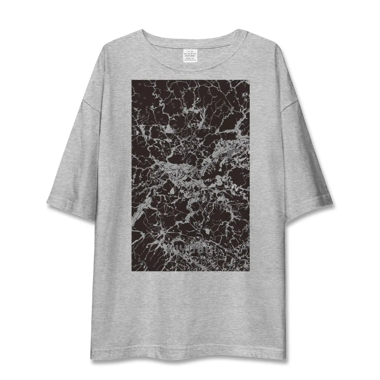 【三次(広島県)】地図柄ビッグシルエットTシャツ