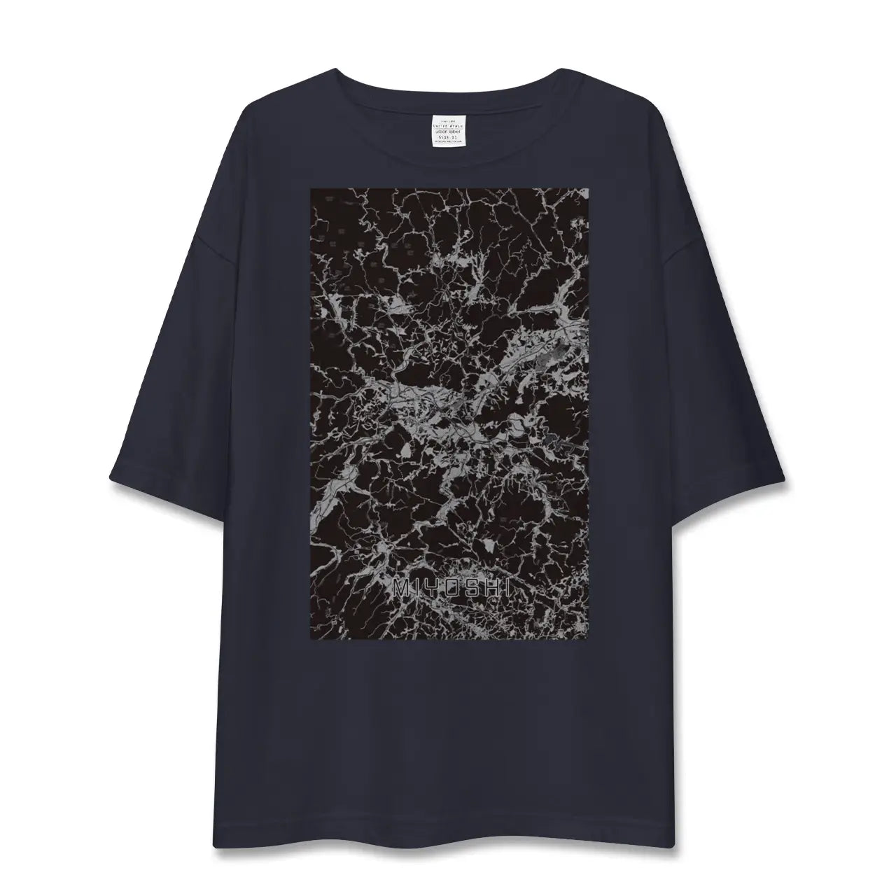 【三次(広島県)】地図柄ビッグシルエットTシャツ