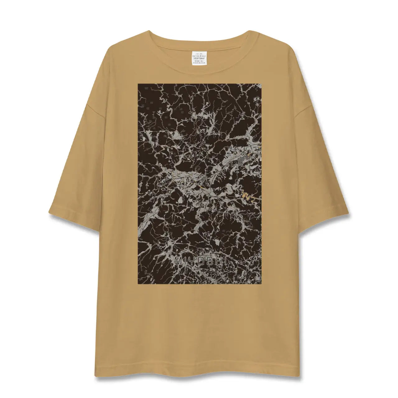 【三次(広島県)】地図柄ビッグシルエットTシャツ