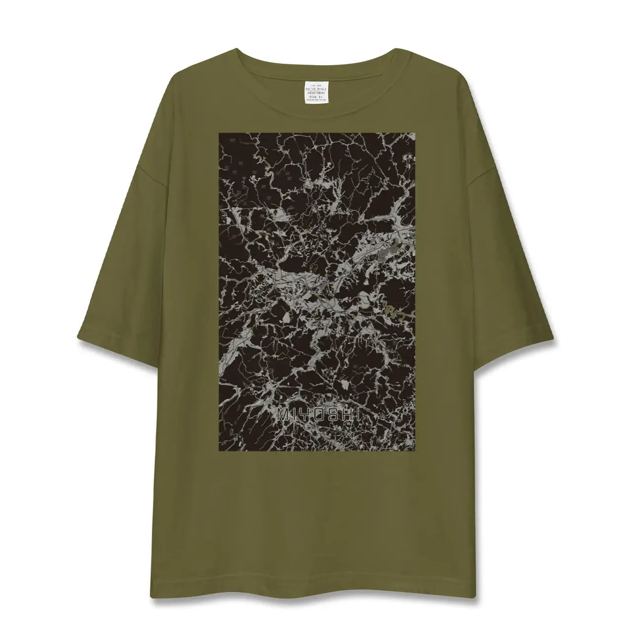 【三次(広島県)】地図柄ビッグシルエットTシャツ