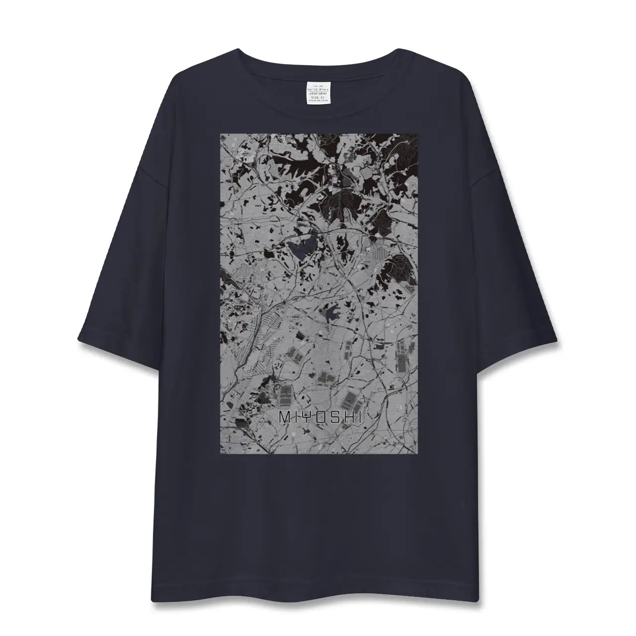 【みよし(愛知県)】地図柄ビッグシルエットTシャツ