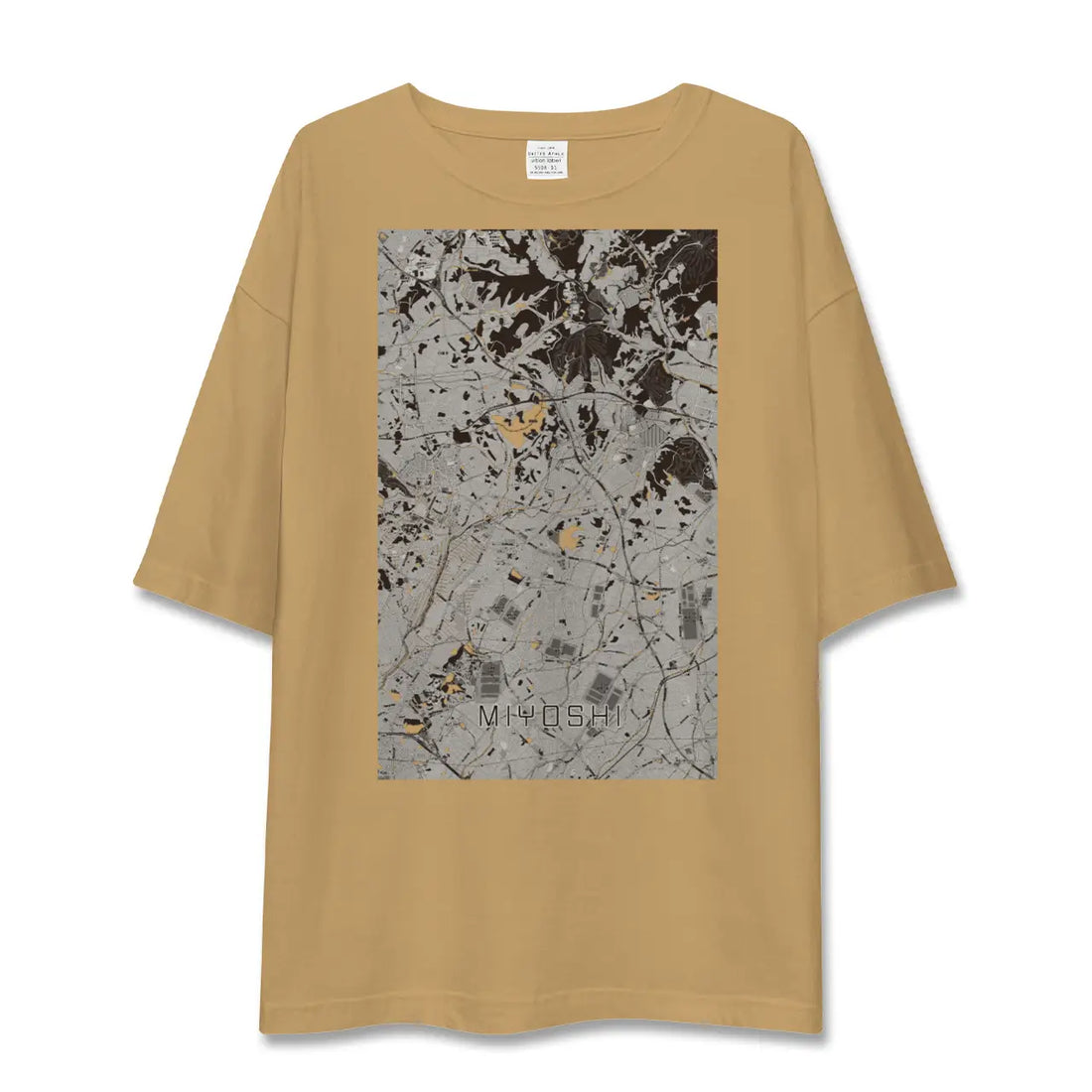 【みよし(愛知県)】地図柄ビッグシルエットTシャツ