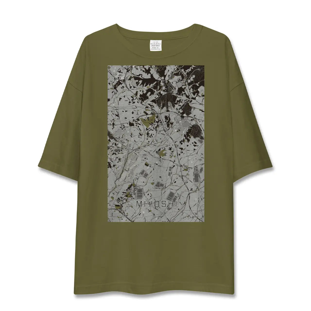 【みよし(愛知県)】地図柄ビッグシルエットTシャツ