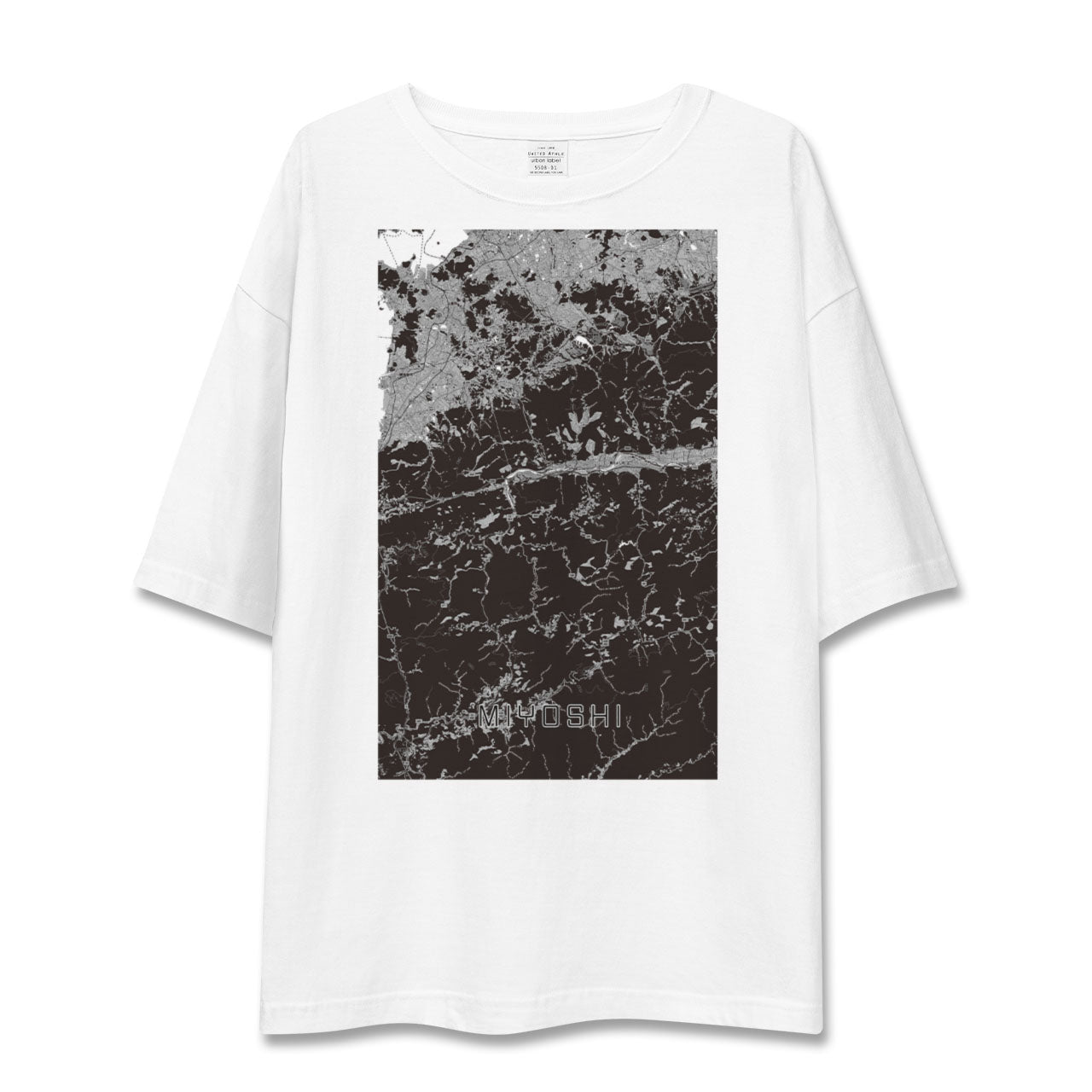 【三好(徳島県)】地図柄ビッグシルエットTシャツ