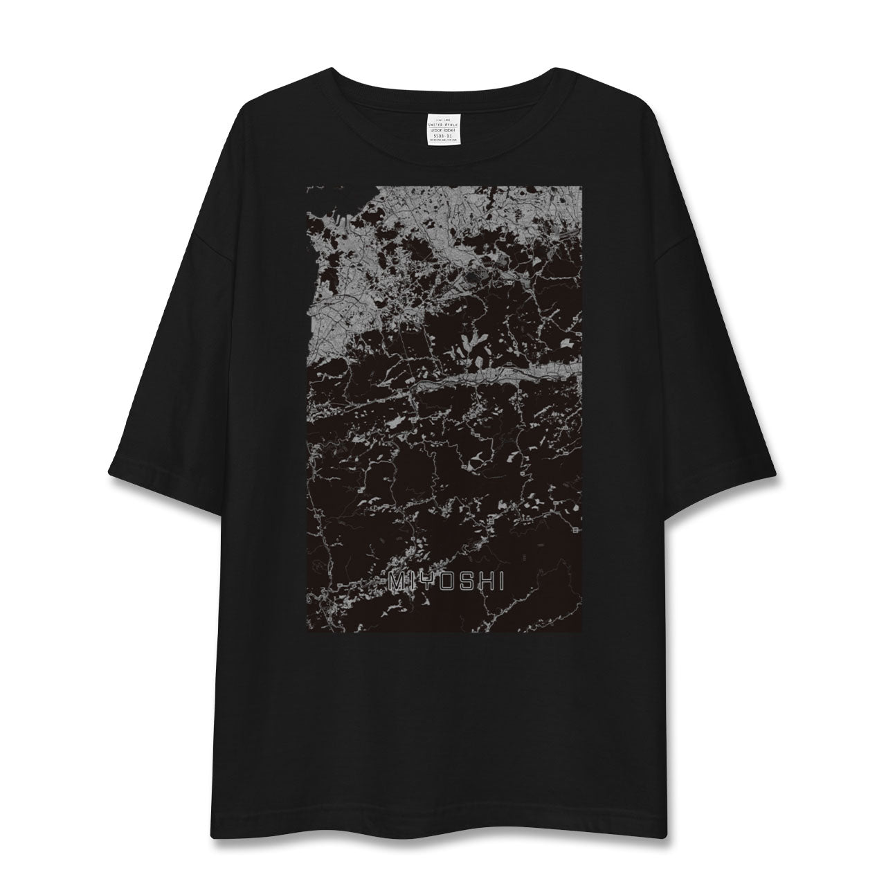 【三好(徳島県)】地図柄ビッグシルエットTシャツ