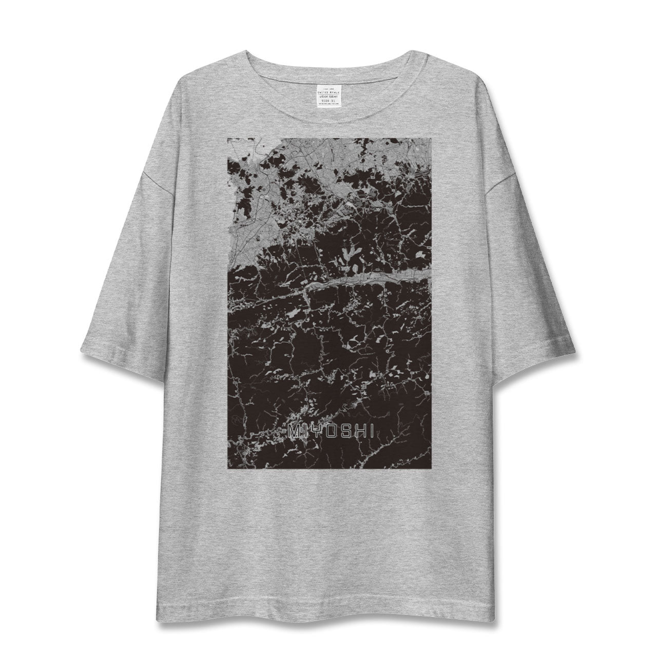 【三好(徳島県)】地図柄ビッグシルエットTシャツ