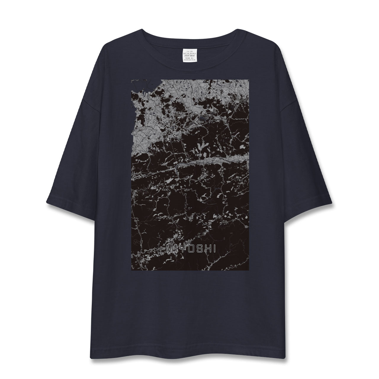 【三好(徳島県)】地図柄ビッグシルエットTシャツ