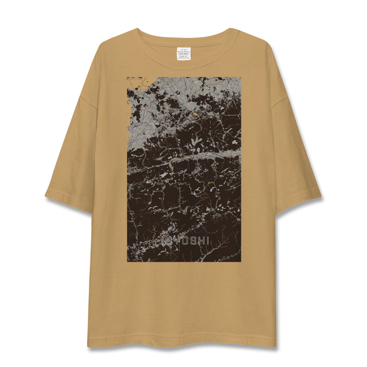 【三好(徳島県)】地図柄ビッグシルエットTシャツ