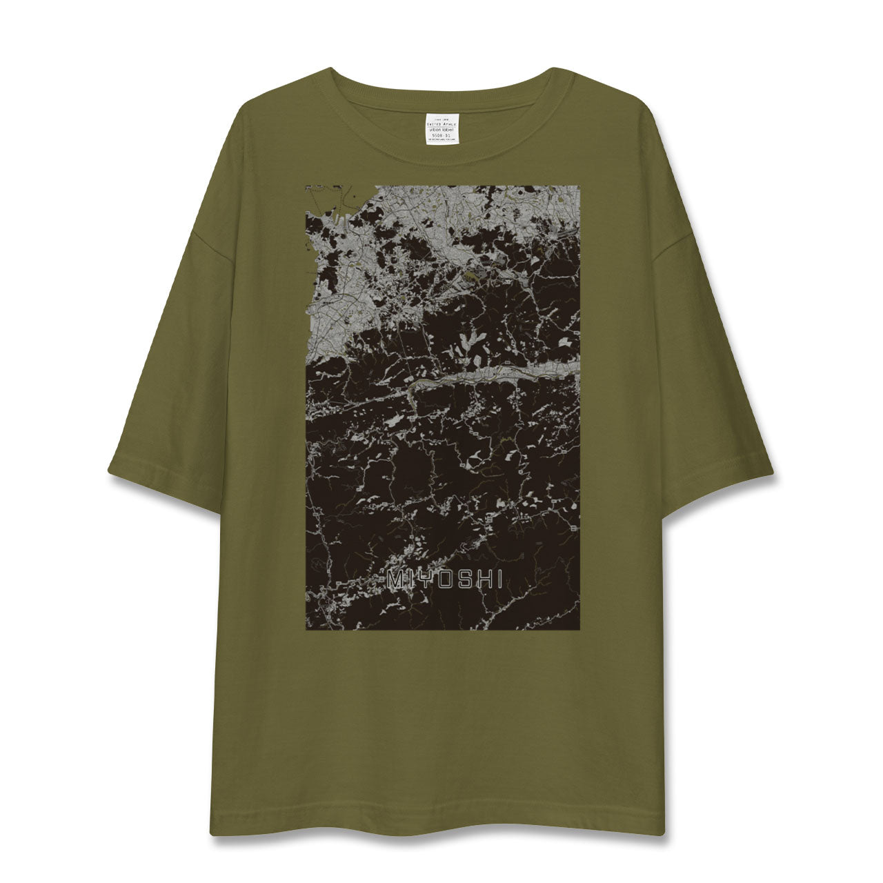 【三好(徳島県)】地図柄ビッグシルエットTシャツ