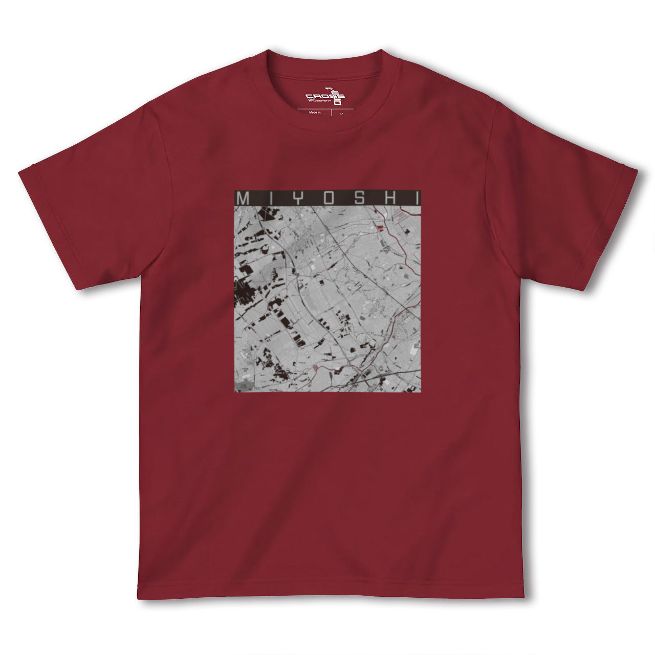【三芳(埼玉県)】地図柄ヘビーウェイトTシャツ