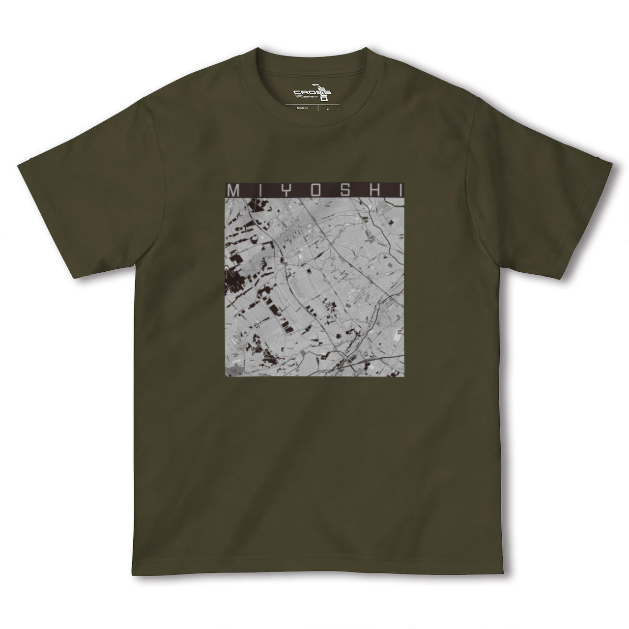 【三芳(埼玉県)】地図柄ヘビーウェイトTシャツ
