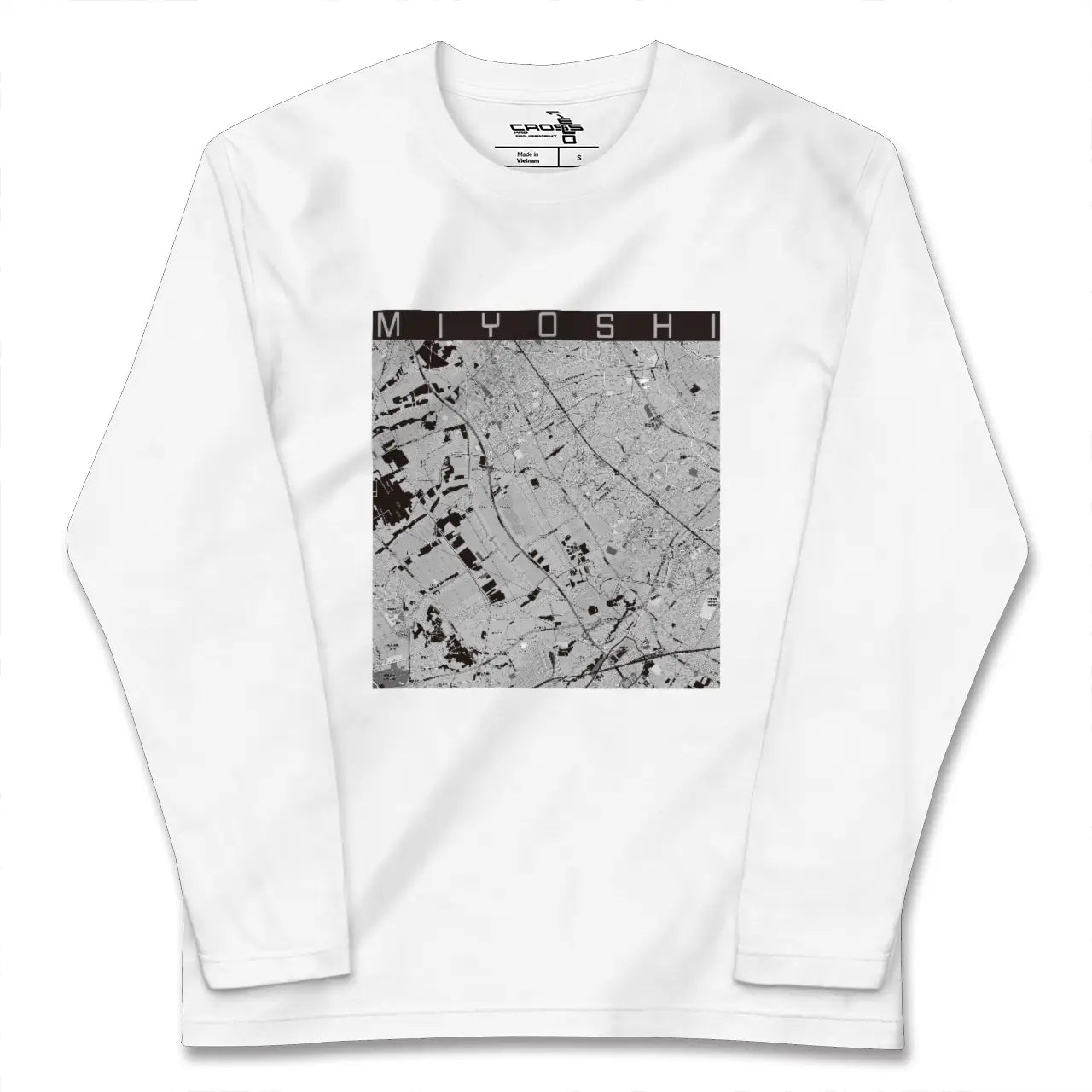 【三芳(埼玉県)】地図柄ロングスリーブTシャツ