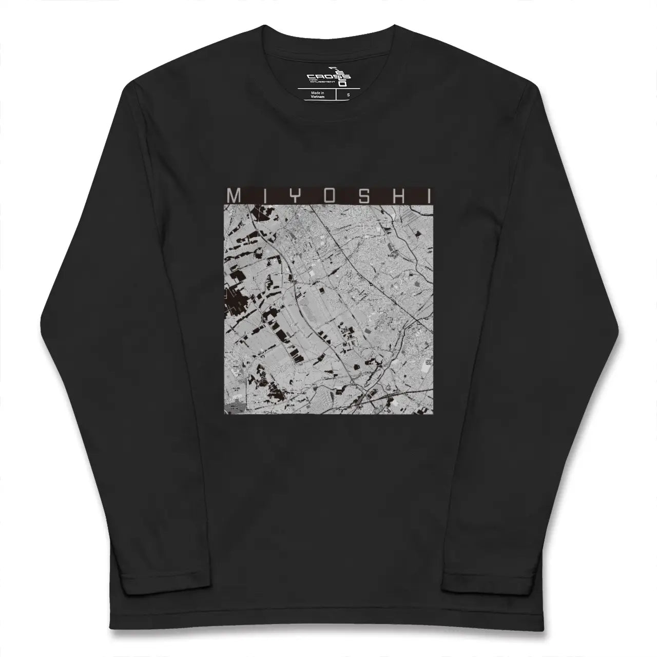 【三芳(埼玉県)】地図柄ロングスリーブTシャツ
