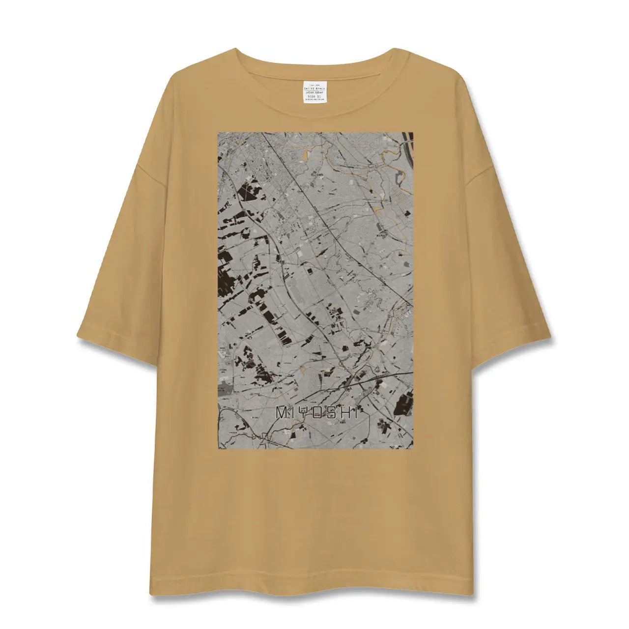 【三芳(埼玉県)】地図柄ビッグシルエットTシャツ