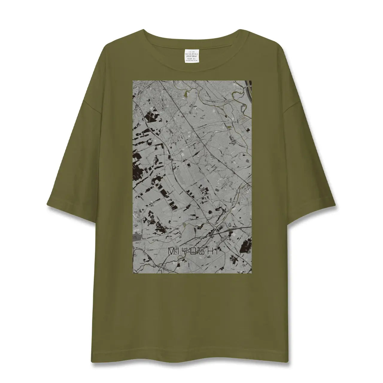 【三芳(埼玉県)】地図柄ビッグシルエットTシャツ