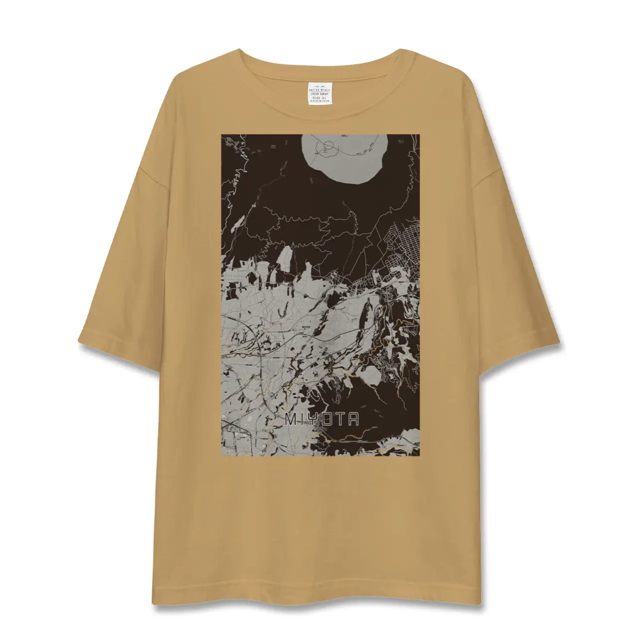 【御代田(長野県)】地図柄ビッグシルエットTシャツ