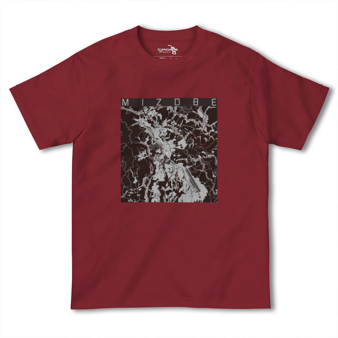 【溝辺(鹿児島県)】地図柄ヘビーウェイトTシャツ