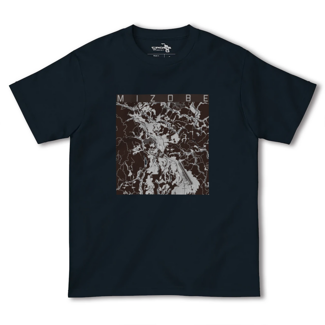 【溝辺(鹿児島県)】地図柄ヘビーウェイトTシャツ
