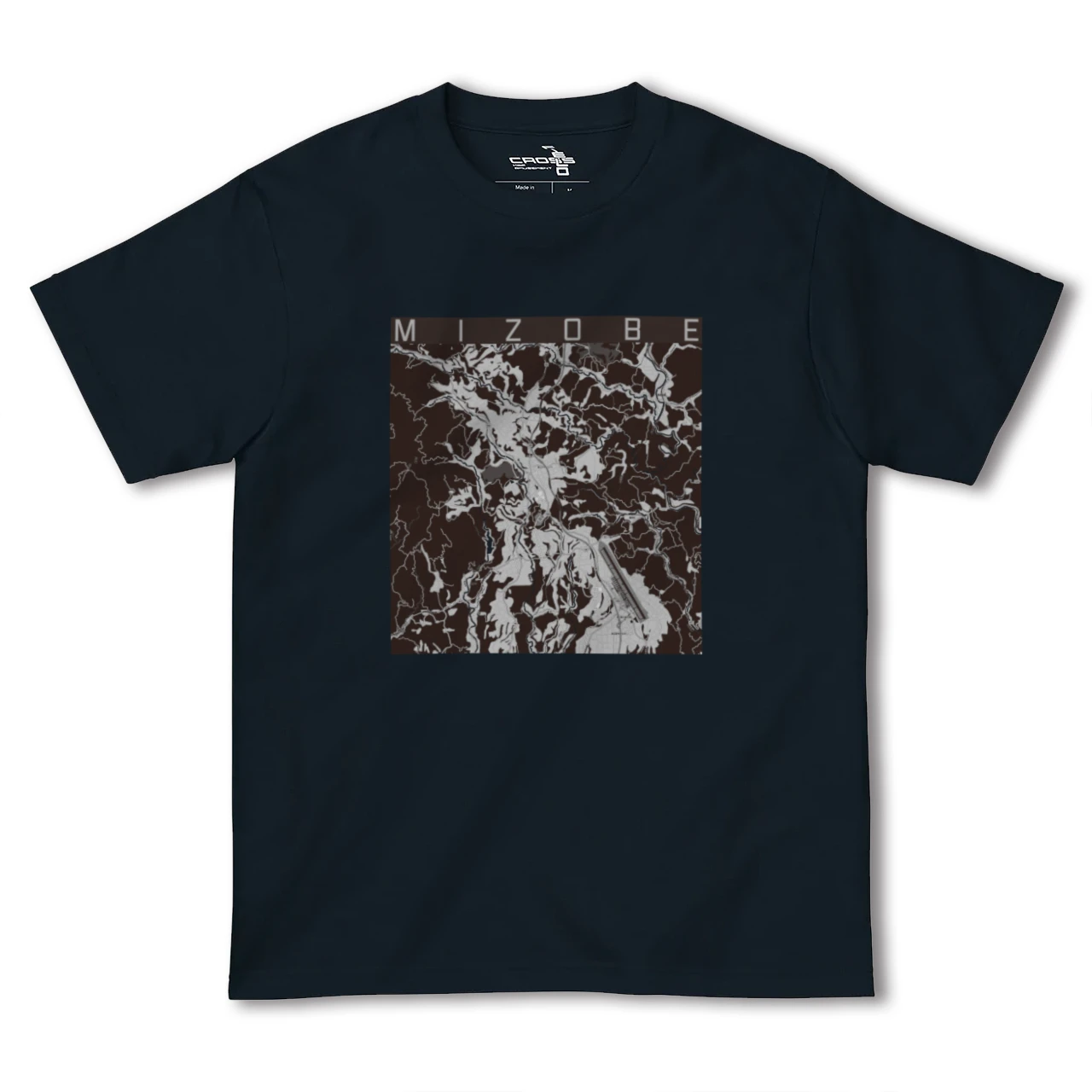 【溝辺(鹿児島県)】地図柄ヘビーウェイトTシャツ
