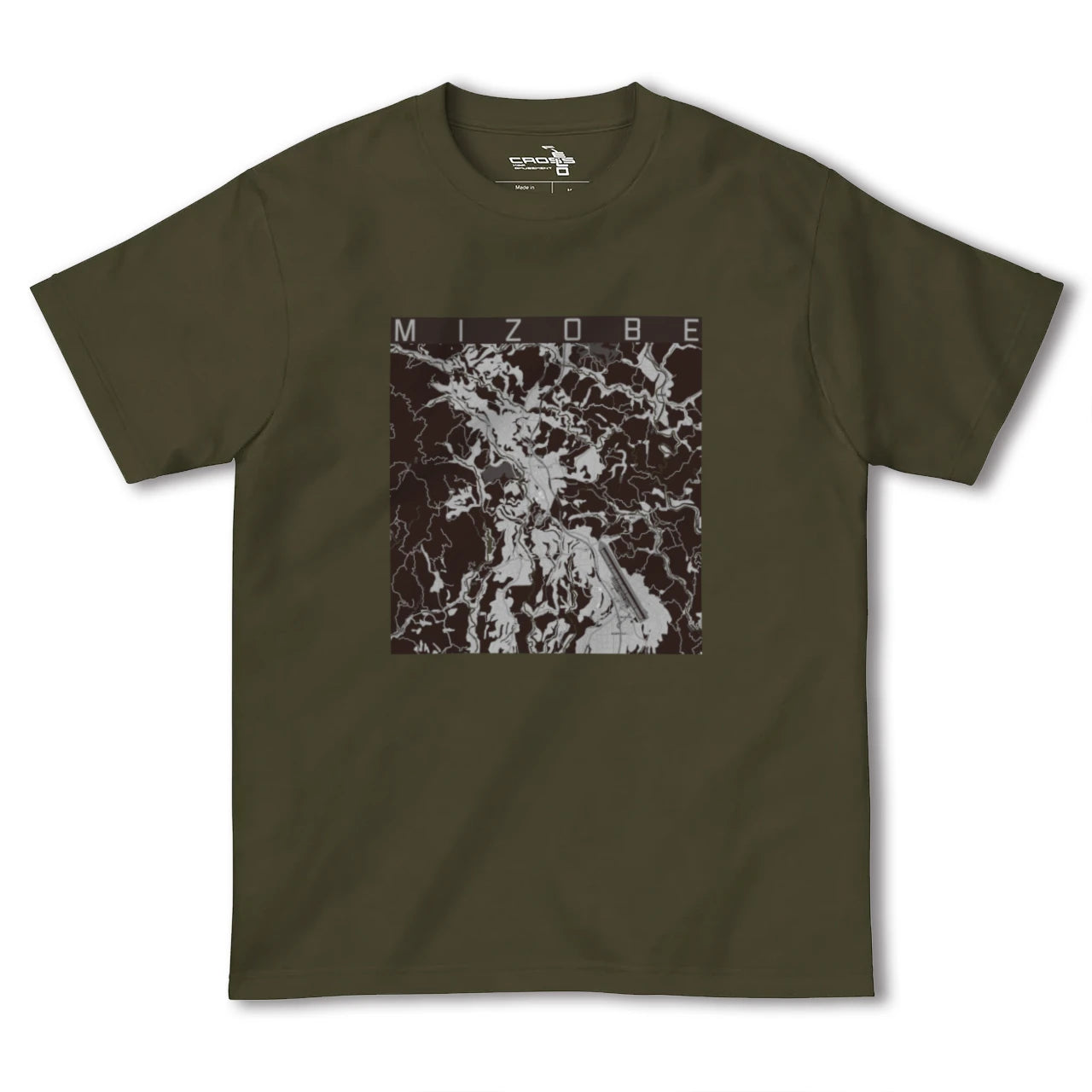 【溝辺(鹿児島県)】地図柄ヘビーウェイトTシャツ