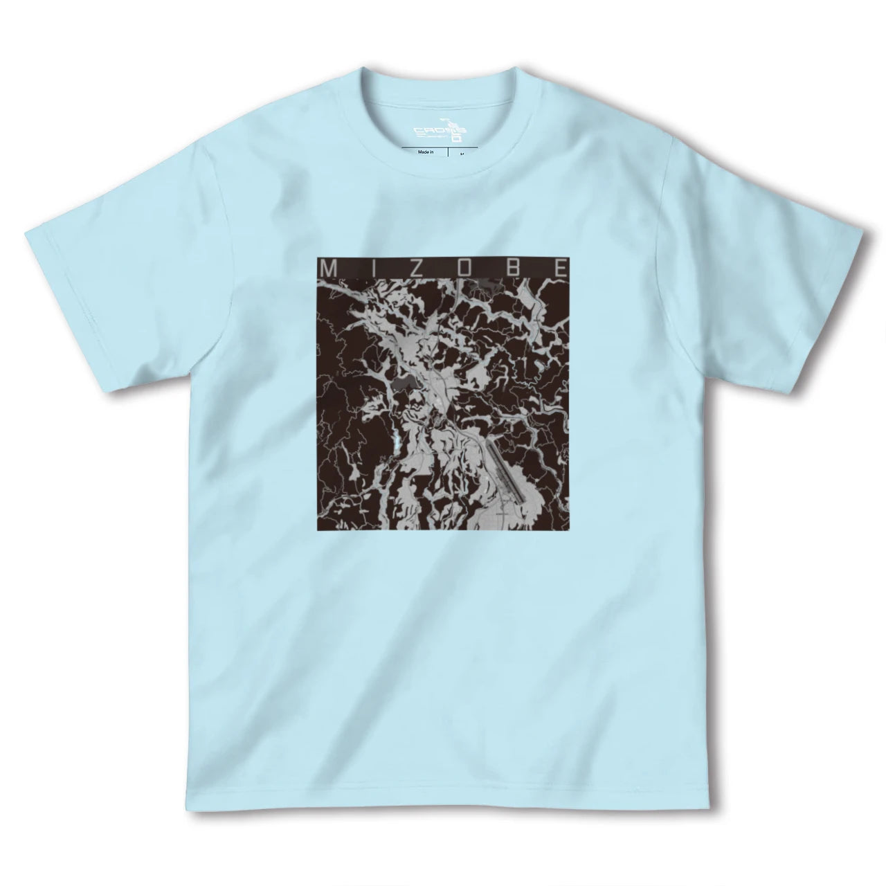 【溝辺(鹿児島県)】地図柄ヘビーウェイトTシャツ