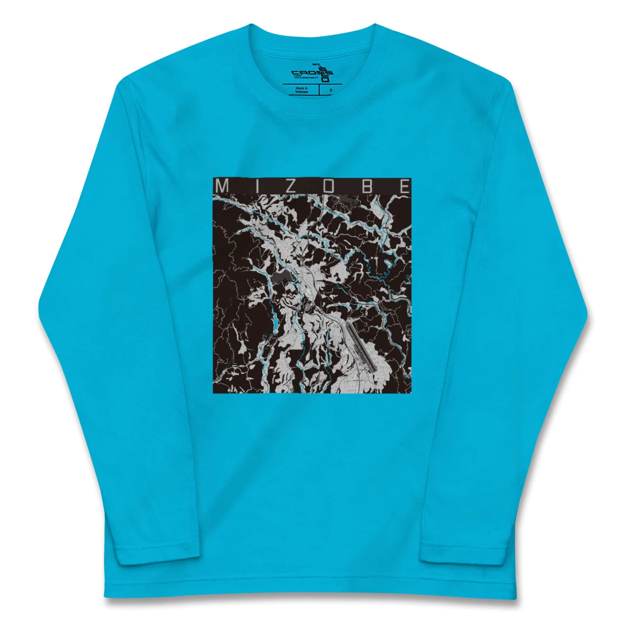 【溝辺(鹿児島県)】地図柄ロングスリーブTシャツ