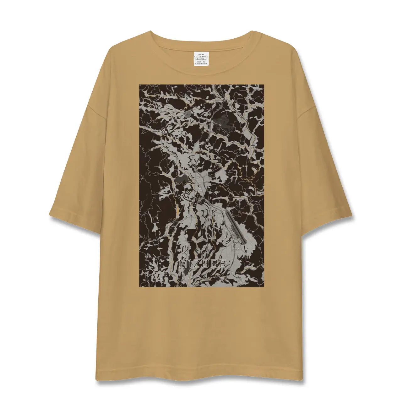 【溝辺(鹿児島県)】地図柄ビッグシルエットTシャツ